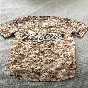Unisex small Camo Padres Baseball Jersey